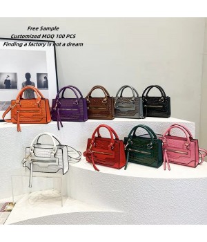 2024 Trendy PU Leather Luxury Women's Handbag Large Capacity