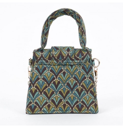 Olive Mist Blockprinted Chiq Bag Premium luxury Women Mini Bags Made in India Product from Indian Manufacturer and Exporter Olive Mist Blockprinted Chiq Bag Premium luxury Women Mini Bags Made in India Product from Indian Manufacturer and Exporter