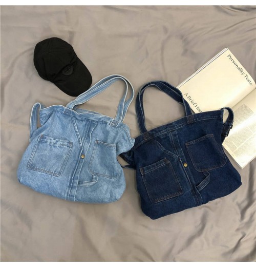 sac a main femme casual shoulder messenger bag canvas tote denim jean bag Purse And Handbags