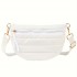 Fashionable Women's Large Capacity Waist Bag Adjustable Length Strap Cotton Quilted Crossbody Bag Puffer Shoulder Bag