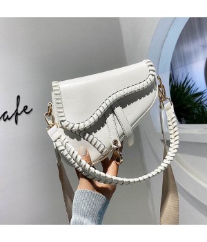 Women Saddle Shoulder Bag Clutch Purse Small Crossbody Bag Satchel Bags Handbag PU Leather