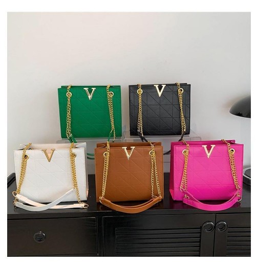 2024 Winter New Women's Single Shoulder Crossbody Bag Diamond Grid and Chain Design Trendy Texture Shoulder Bag