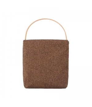 Coffee grounds Eco-friendly Women's brown crossobody bag Original Design Large Capacity portable shoulder bag