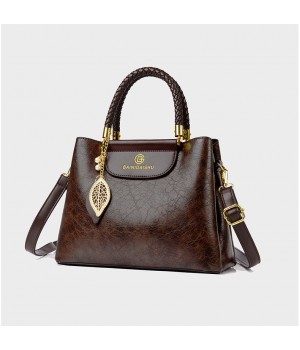 Women's Soft Leather Korean Trend Fashion New Small Square Bag Single Shoulder Crossbody Handbag