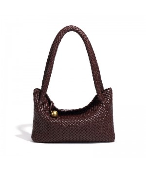 2025 New Fashion Full Handmade Weaving Women's Bag Large Capacity Retro Bucket Crossbody Tote Shoulder bags for women brand