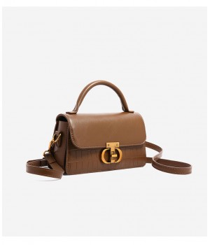 Environmental Leather Portable Shoulder Bag Multi-Functional Simple Retro Luxury Women'S Crossbody Bag