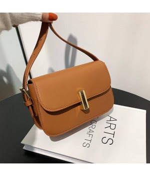 2024 Women's Retro Crossbody Leather Shoulder Bag New Fashionable Simple Casual Design Zipper Single Internet Celebrant Popular