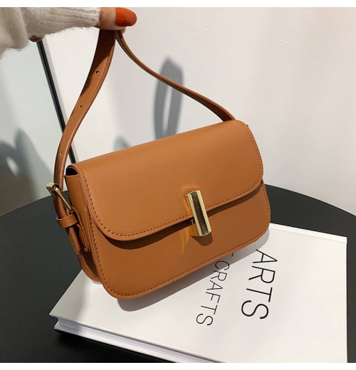 2024 Women's Retro Crossbody Leather Shoulder Bag New Fashionable Simple Casual Design Zipper Single Internet Celebrant Popular 2024 Women's Retro Crossbody Leather Shoulder Bag New Fashionable Simple Casual Design Zipper Single Internet Celebrant Popular