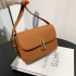 2024 Women's Retro Crossbody Leather Shoulder Bag New Fashionable Simple Casual Design Zipper Single Internet Celebrant Popular