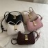 2025 New Design Women Leather Handbags Solid Color Simple Shoulder Bag Popular Ladies Leather Underarm Bag