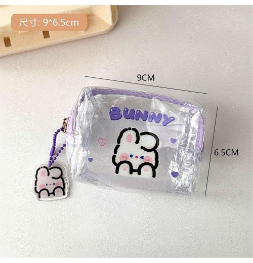 Transparent Coin Purses Lovely Keychain Jelly Wallet Clear Bags Women's Mini Pouch Kids Cartoon Design PVC Zipper Short Wallets Transparent Coin Purses Lovely Keychain Jelly Wallet Clear Bags Women's Mini Pouch Kids Cartoon Design PVC Zipper Short Wallets