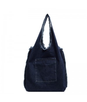 Large Capacity Hong Kong Style Women's Casual Denim Shoulder Bag New Fashionable Backpack with Lazy Style for Students