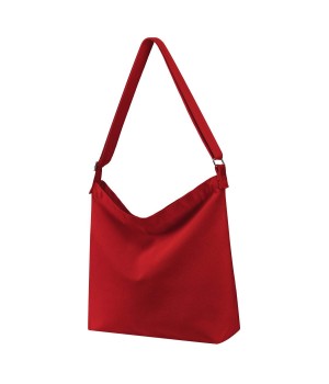 Large Vintage Canvas Women's Shoulder Bag Single Strap Zipper Closure Customizable Logo Convenient Portable Shopping Bag