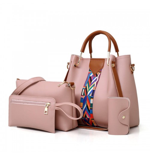 Wholesale Hot Selling 4 Pcs Set Large Capacity Handbag For Women Fashion Shoulder Messenger Bag Wild Pu Leather Tote Bags Wholesale Hot Selling 4 Pcs Set Large Capacity Handbag For Women Fashion Shoulder Messenger Bag Wild Pu Leather Tote Bags