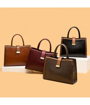 2024 New Luxury Women's Handbag Fashion Lock Buckle Simple Women's Shoulder Bag Luxury Shoulder Bag For Ladies