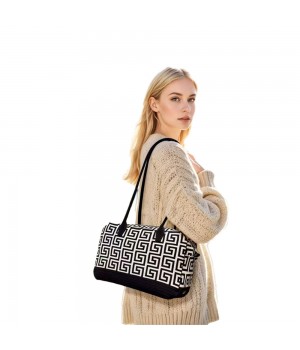 Women's Original Patterned Washed Armpit Style Shoulder Bag Large Capacity Zip Closure for Fall Winter Summer and Spring