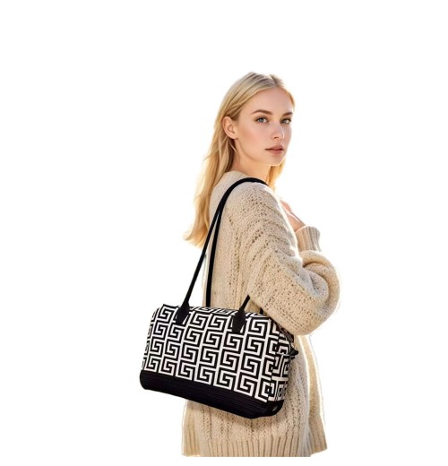 Women's Original Patterned Washed Armpit Style Shoulder Bag Large Capacity Zip Closure for Fall Winter Summer and Spring Women's Original Patterned Washed Armpit Style Shoulder Bag Large Capacity Zip Closure for Fall Winter Summer and Spring