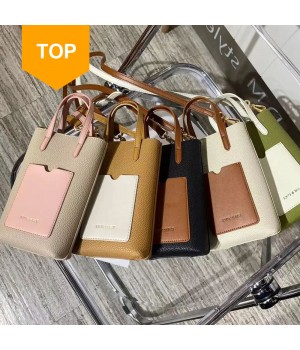 2025 Women's Soft Leather Mobile Phone Bag Single Shoulder Crossbody with Mini Fashion Satchel Genuine Leather Lining