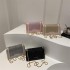 Trendy New Fashion Small Square Chain Shoulder Crossbody Bag Single Strap Zip Temperament Underarm Shoulder Bag