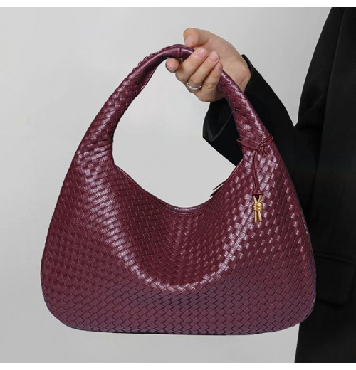 Crescent Women's Woven Shoulder Daily Underarm Bag Fashion PU Dumpling Bag for Evening Crescent Women's Woven Shoulder Daily Underarm Bag Fashion PU Dumpling Bag for Evening