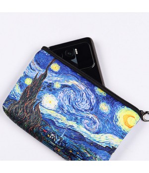 wholesale mini canvas bag money zipper pocket coin pouch wallet id card holder money change purse
