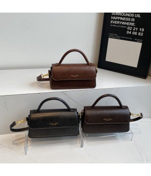 Women's Retro Vintage Single Shoulder Crossbody Bag New Fashion Autumn Winter Small Square Handbag with Nylon and PU Lining