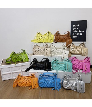2025 NEW 2 Piece bag Set Vintage Rivet Design Women's Shoulder Bags Chic Purses And Handbags