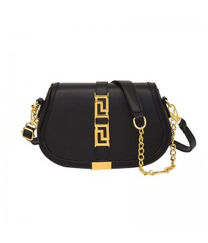 SHWL2728 Luxury designer crossbody bag custom logo chain travel wallet solid color leather shoulder bag popular women's saddle