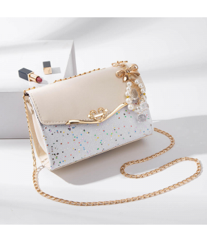 2025 Women's New Popular Ins Style Single Shoulder Crossbody Bag Versatile Leather Handbag Polyester Lining Lock Closure bag