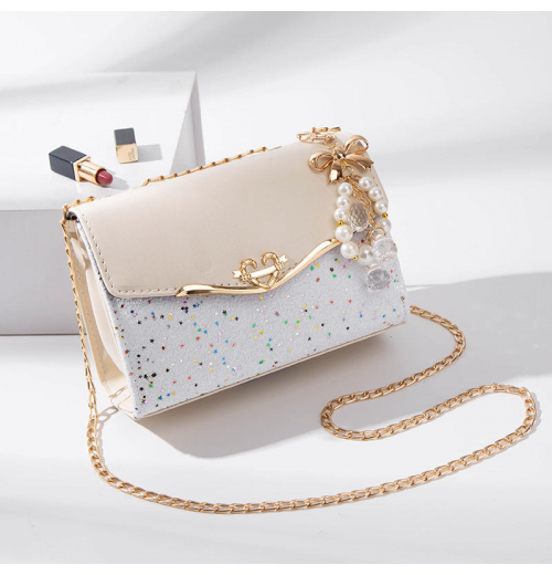 2025 Women's New Popular Ins Style Single Shoulder Crossbody Bag Versatile Leather Handbag Polyester Lining Lock Closure bag