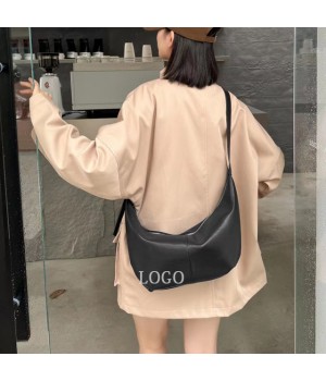 Versatile soft Leather design zipper Crossbody Dumpling bag Customized large capacity women's Genuine Leather shoulder Bags