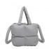 Off-The-Stock Candy-Colored Underarm Girls Simple Fluffy Purse Tote Travel Simple Soft Quilted Shoulder Bag