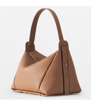 Leather Luxury Vintage Lady Tote Bag with Two Handles - High-Quality Women's Handbag