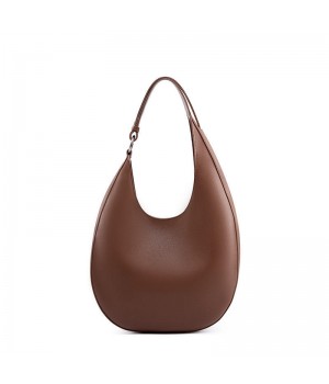 2025 Wholesale Genuine Leather Women's Shoulder Bag Half Moon Bag Casual Fashion Soft Cowhide Ladies Handbag Crossbody Bag
