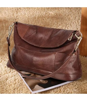 Trendy Custom LOGO Korean Fashion Patchwork Bag Women's Large Capacity Leather Bag Single Shoulder Ladies Shopping Handbags