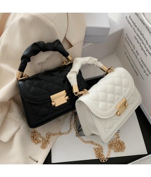 2024 Popular Korean Fashion Ins Women's Portable Handbag Small Square Design