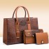 Wholesale Luxury Ladies Crossbody Bag Set 3pcs Women's Handbags Alligator Pattern Tote Bag for Women