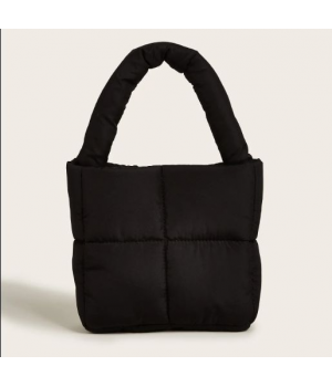 Factory Custom Light-weight Fashionable Winter Puffer Shoulder Bag Portable Small Capacity Quilted Handbag Bag For Women