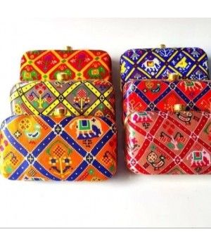 Handmade Patola Silk Clutch Party Wear Hand Bag Wedding favor Party Gift For Her Clutch Bridal Gift Bulk Product