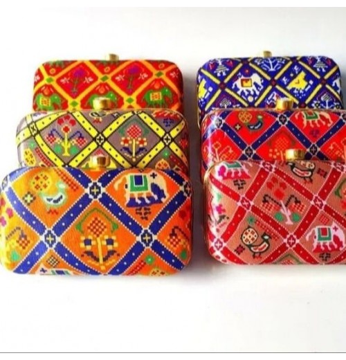 Handmade Patola Silk Clutch Party Wear Hand Bag Wedding favor Party Gift For Her Clutch Bridal Gift Bulk Product Handmade Patola Silk Clutch Party Wear Hand Bag Wedding favor Party Gift For Her Clutch Bridal Gift Bulk Product