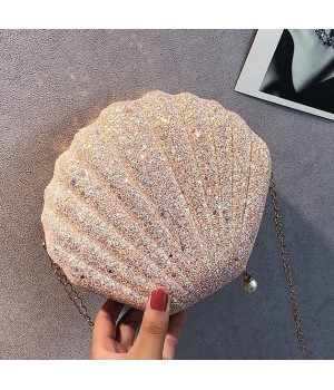 Shiny Shell Messenger Mini Fashion All-match Metal Chain One-shoulder Women's Bag Wholesale