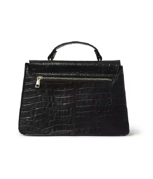 High Quality Women's Genuine Leather Shoulder Bags Large Capacity Black Purses Two Straps Fashionable Design Ladies Classic