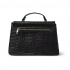 High Quality Women's Genuine Leather Shoulder Bags Large Capacity Black Purses Two Straps Fashionable Design Ladies Classic