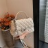 Women's High-End PU Single Shoulder Crossbody Bag Portable Light Luxury Diamond Embroidery All-Match Small Style Fashion Design