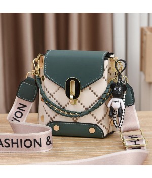 Trendy Women's Single Handle Handbags Button Closure Polyester Mobile Phone Bags Cases Wholesale Fashion Ladies' Shoulder Bags