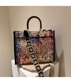 2024 new women's designer luxury fashion handbag shoulder bag crossbody bag graffiti painted and printed bag