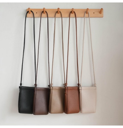 ISO9001 Certificate Factory Custom Logo Fashion PU Mobile Phone Women Lady Girl Shoulder Vegan Leather Sling Bag