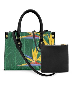 Popular Fashion Exquisite Ladies Pu Handbag Print On Demand Custom Manu Palekaiko Prints Large Capacity Women's Leather Bag