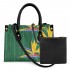 Popular Fashion Exquisite Ladies Pu Handbag Print On Demand Custom Manu Palekaiko Prints Large Capacity Women's Leather Bag