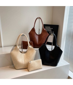 Hot Selling Wholesale Customized Large Capacity Women's Handbag Classic Simple Temperament Shoulder Bag